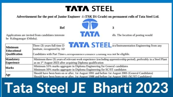 Tata Steel Junior Engineer
