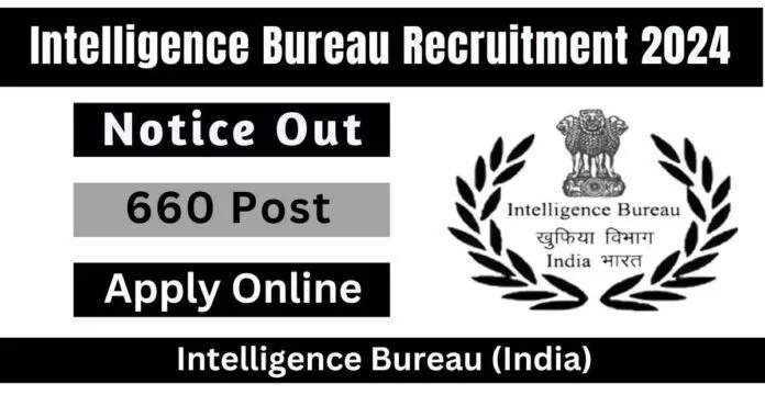 Intelligence Bureau Recruitment 2024