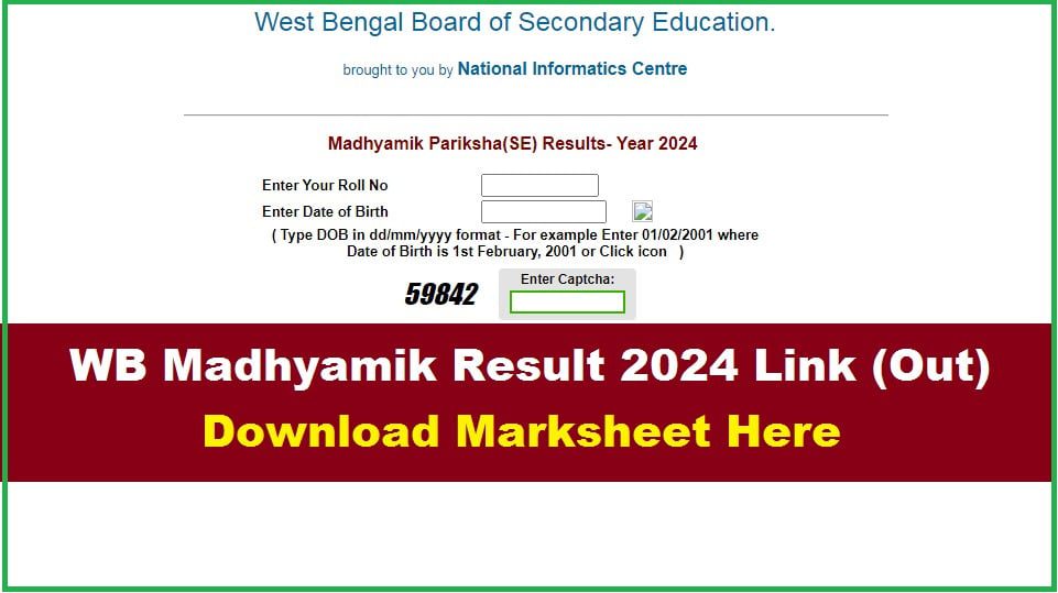 West Bengal Madhyamik Result 2024 Exametc WB 10th results Smart Update24