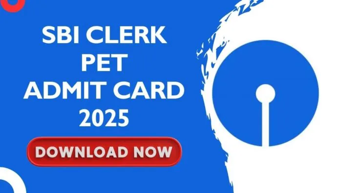 SBI Clerk PET Admit
