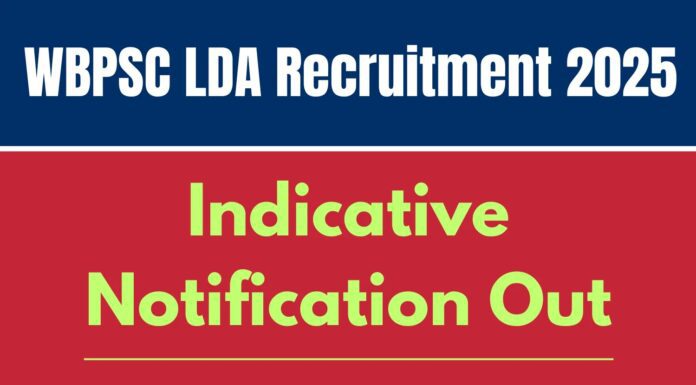 WBPSC LDA Recruitment 2025