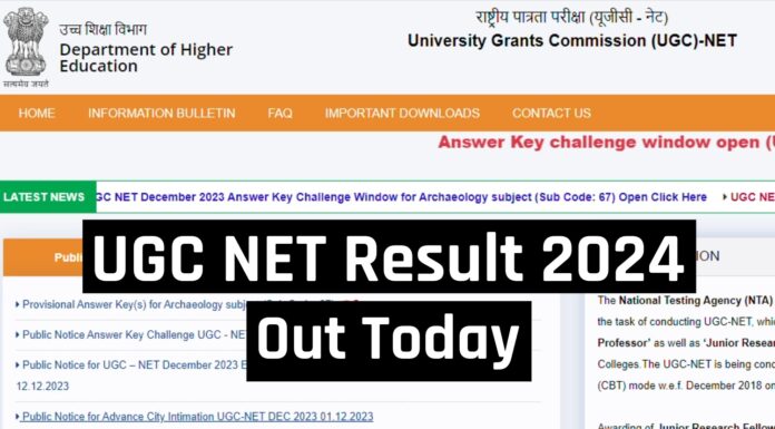 UGC NET Result OUT