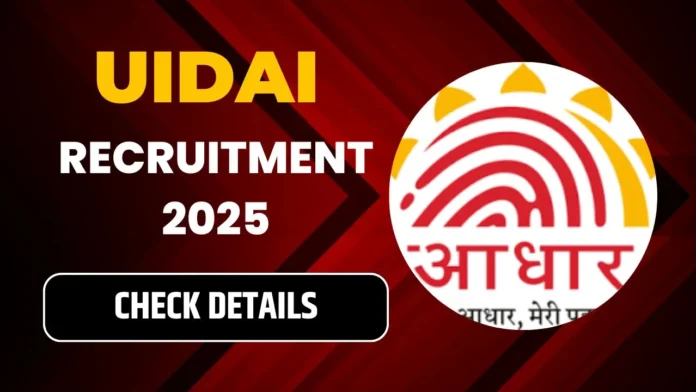 Aadhaar UIDAI Accountant Recruitment 2025 | Apply Now
