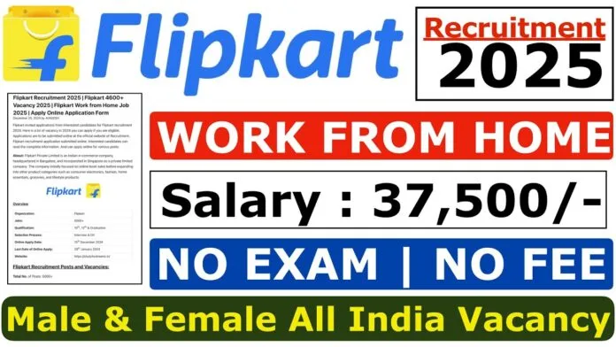 Flipkart Recruitment 2025 | Application Link –Click Here