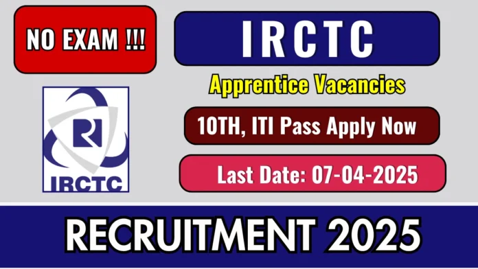 IRCTC Recruitment 2025 | Apply Online –ITI/Diploma/Graduate
