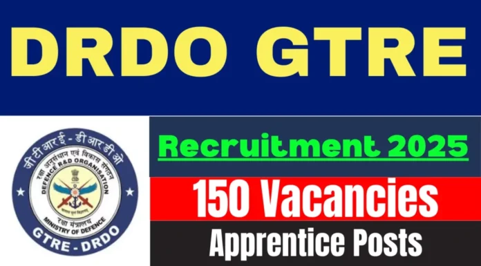 DRDO Graduate Apprentice Recruitment 2025 | Apply Online –BE/B.Tech/Equivalent