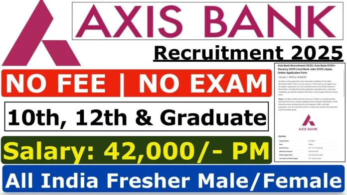 Axis Bank Recruitment 2025 | Apply Online - New Job Openings in Mumbai