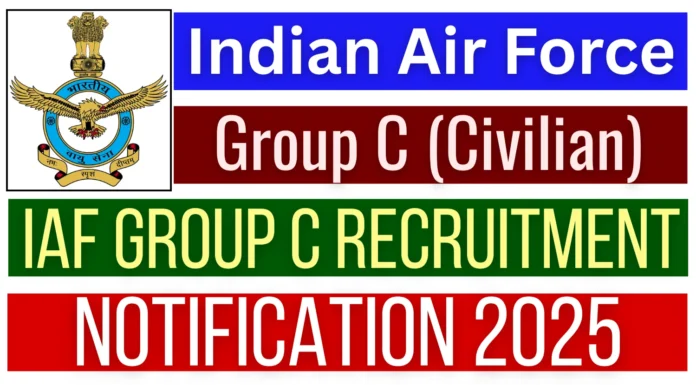 Indian Air Force Recruitment 2025 | Group ‘C’ Civilian Posts Notification Released