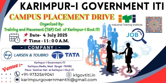 Karimpur-I Government ITI to Host Mega Placement Drive 2025