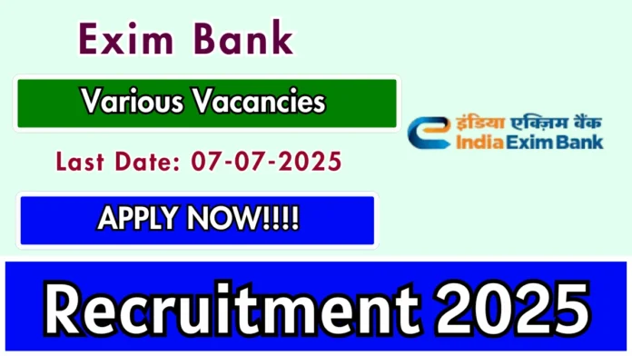 India Exim Bank Job Notification 2025 | High Salary Govt Jobs for CS & Economist