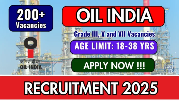 Oil India Limited Recruitment 2025 | Apply Now for Various Grade III, V & VII Positions