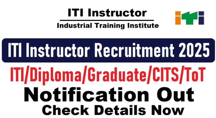 ITI Instructor Recruitment 2025 | Apply for Various Instructor Posts in West Bengal