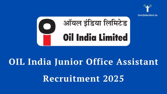 Oil India Office Assistant Recruitment 2025 | Apply Online