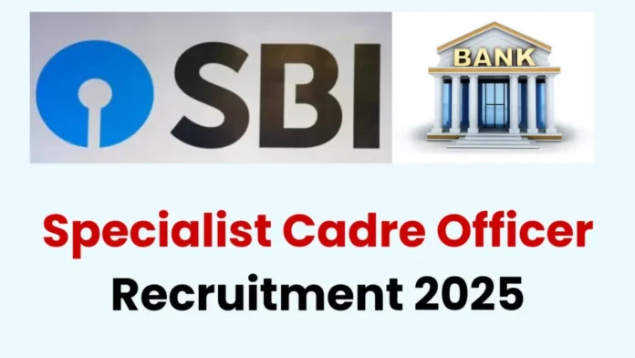 State Bank of India Recruitment 2025 (SBI) | Apply for Specialist Cadre Officers (Regular Basis)