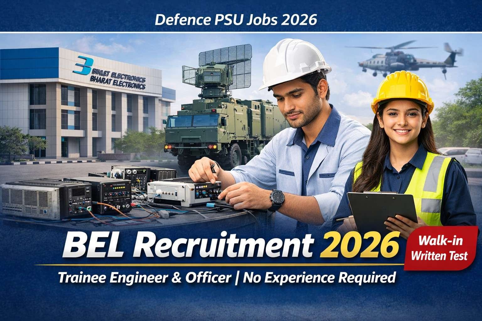 Bharat Electronics Recruitment 2026 Apply for Trainee Engineer & Officer Posts, No Experience Required