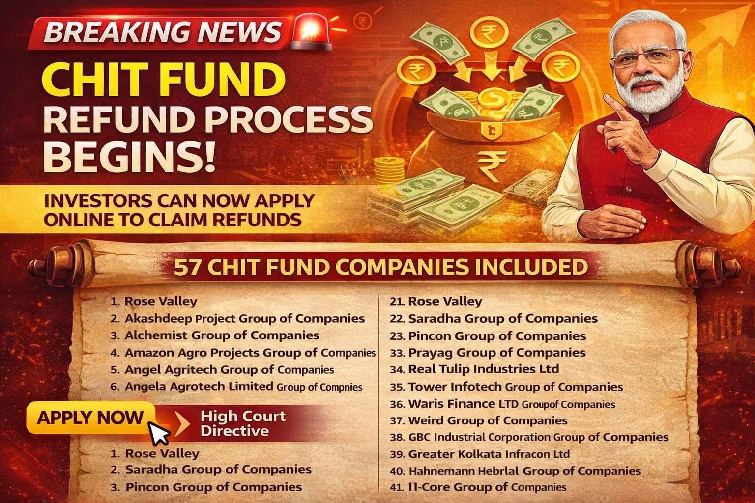 Chit Fund Refund Process Begins 2026 Online Applications Now Open for Investors