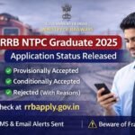 RRB NTPC Graduate 2025 Application Status Released for CEN 062025, Check at rrbapply.gov.in